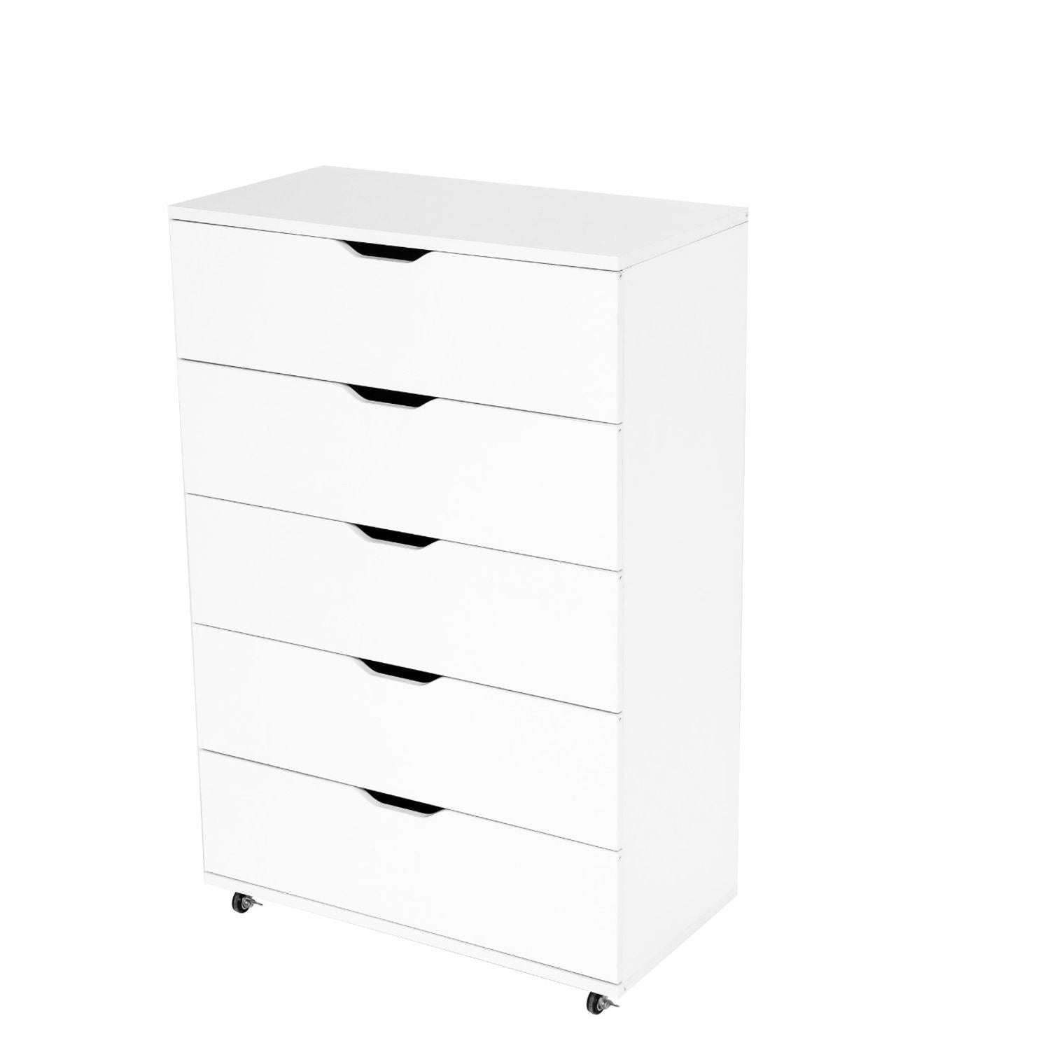 Modern 5 Drawer Dresser With Wheels by Unique Piece Furniture