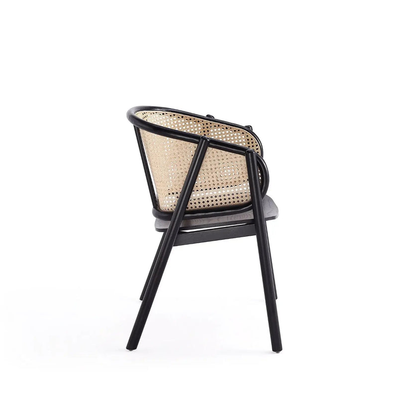 Versailles - Accent Armchair - Black / Natural by HouseOfZazla