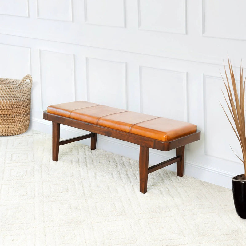 Maddox - Bench - Rustic / Tan by HouseOfZazla