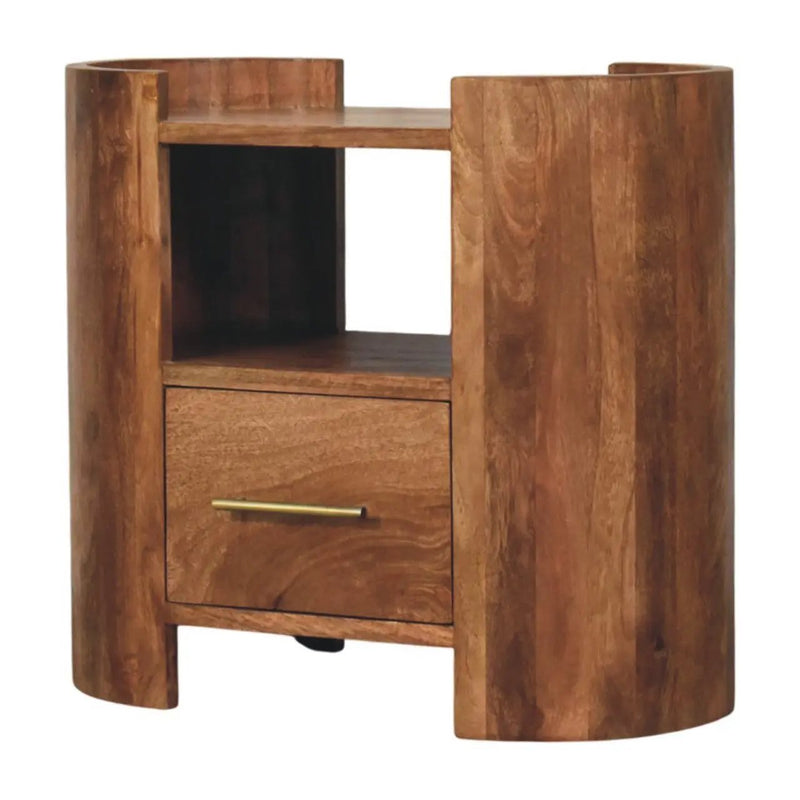 Solid Wood Valencia Sculpted Bedside by HouseOfZazla