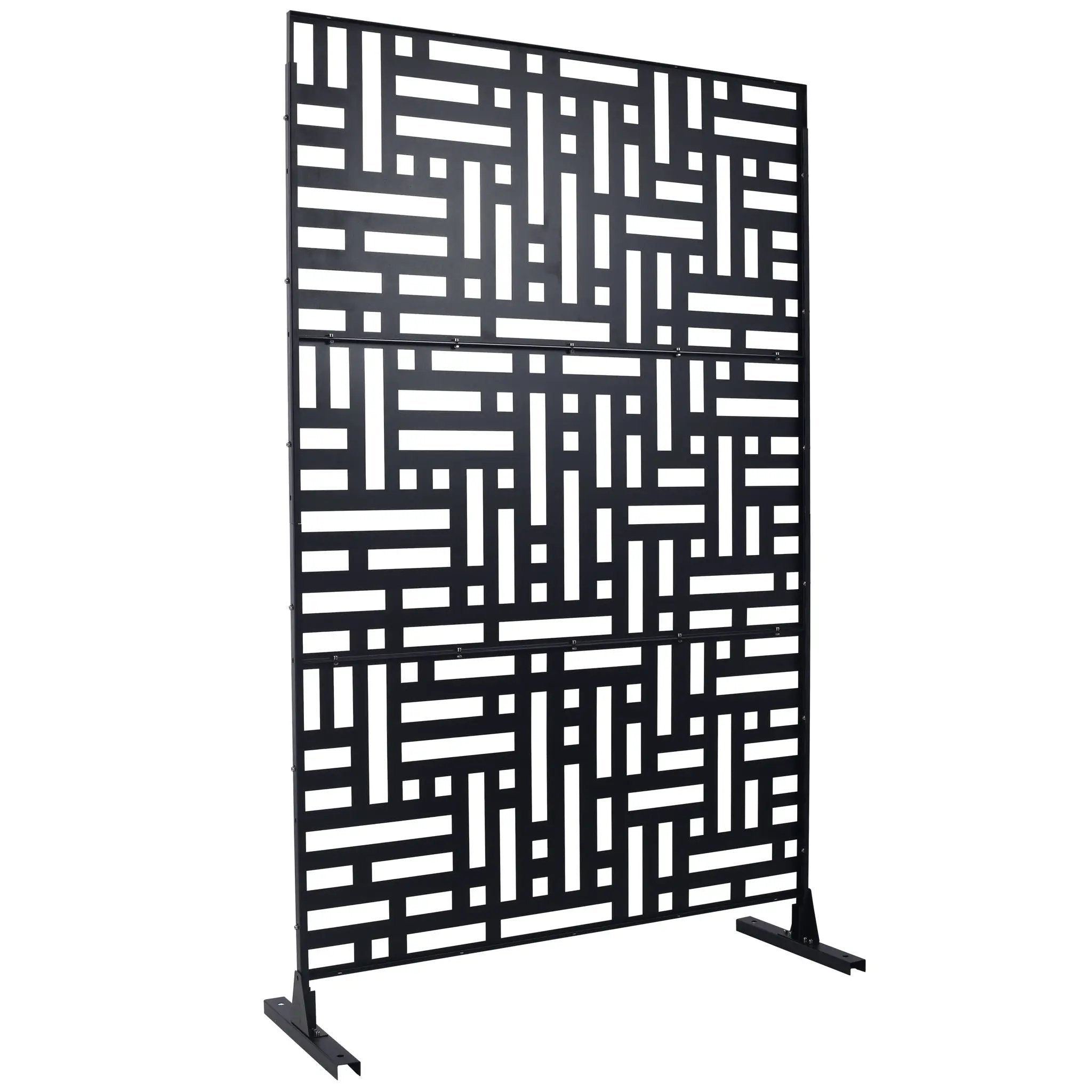 Decorative Freestanding Metal Privacy Screen For Indoor & Outdoor Use by HouseOfZazla