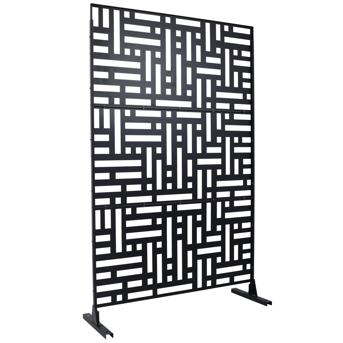 Freestanding Metal Privacy Screen Room Divider with Durable Design - Black, White, or Dark Brown, photo 18 of 40
