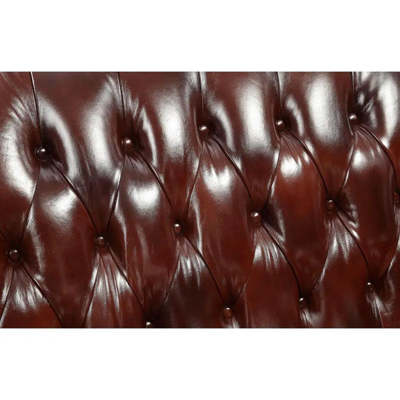 Eustoma - Chair - Cherry Top Grain Leather Match & Walnut by Unique Piece Furniture