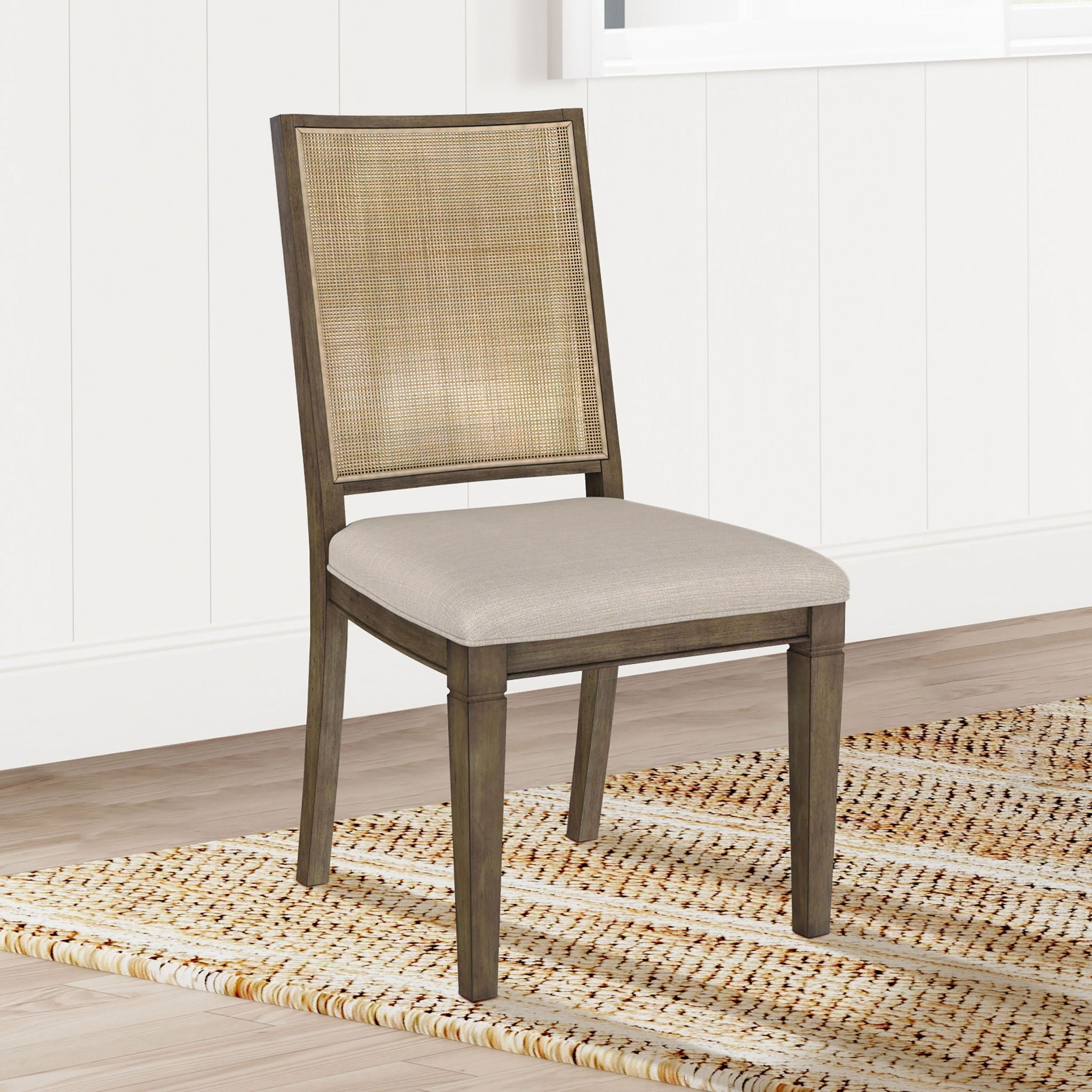 Stewart - Back Dining Side Chair (Set of 2) - Light Brown by HouseOfZazla