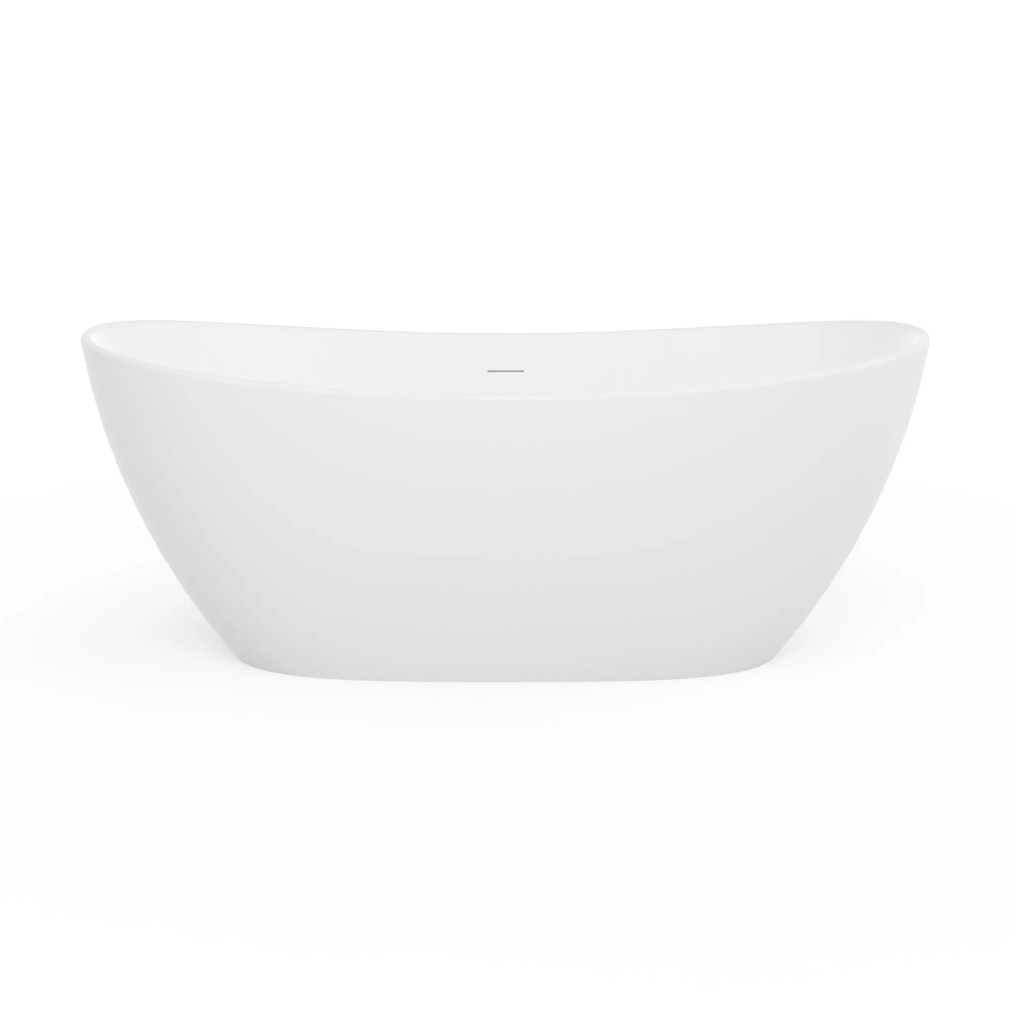 73 Inch Artificial Stone Solid Surface Freestanding Bathroom Bathtub by HouseOfZazla