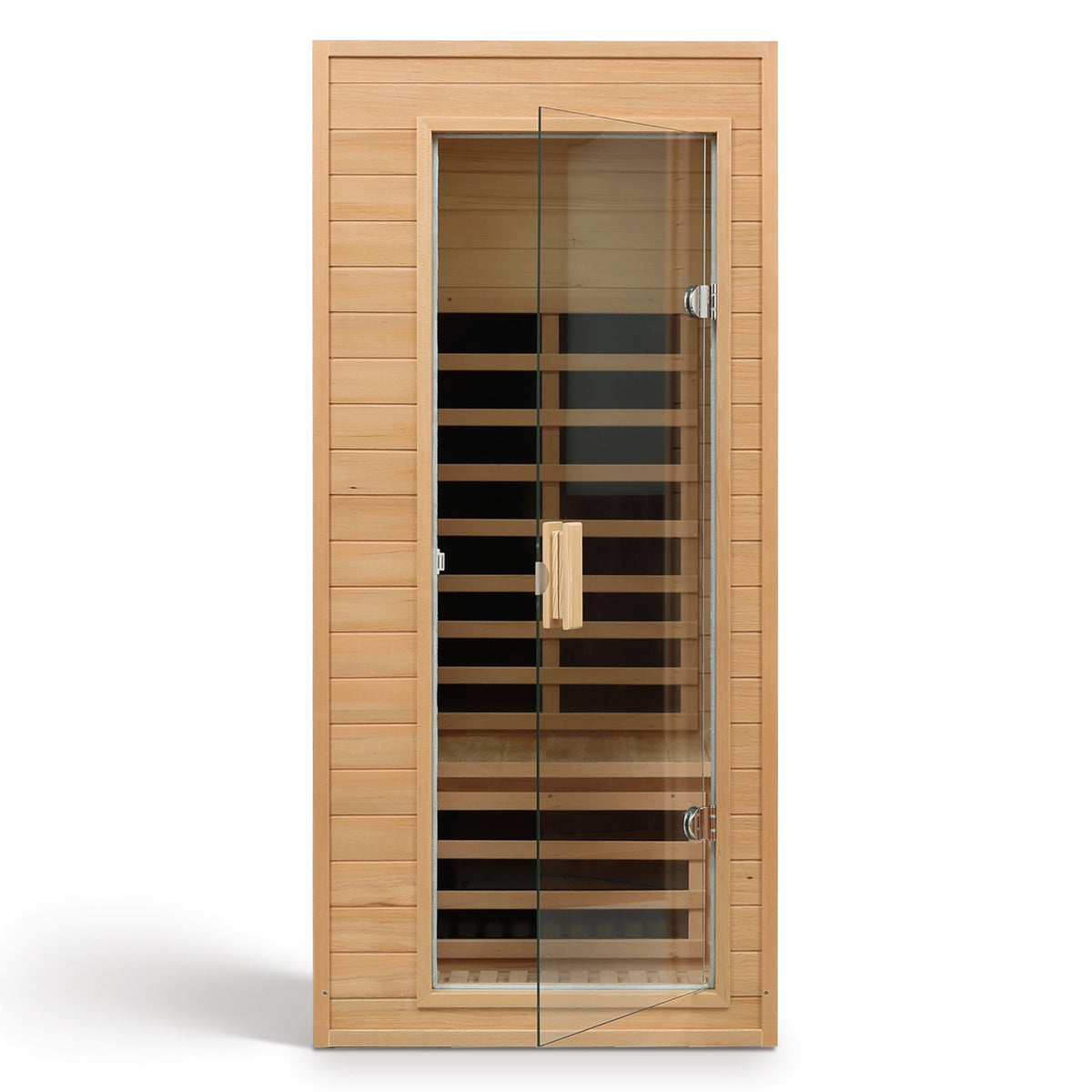 Hemlock Infrared Sauna with Bluetooth & LED Lighting - Natural Wood, photo 3 of 9