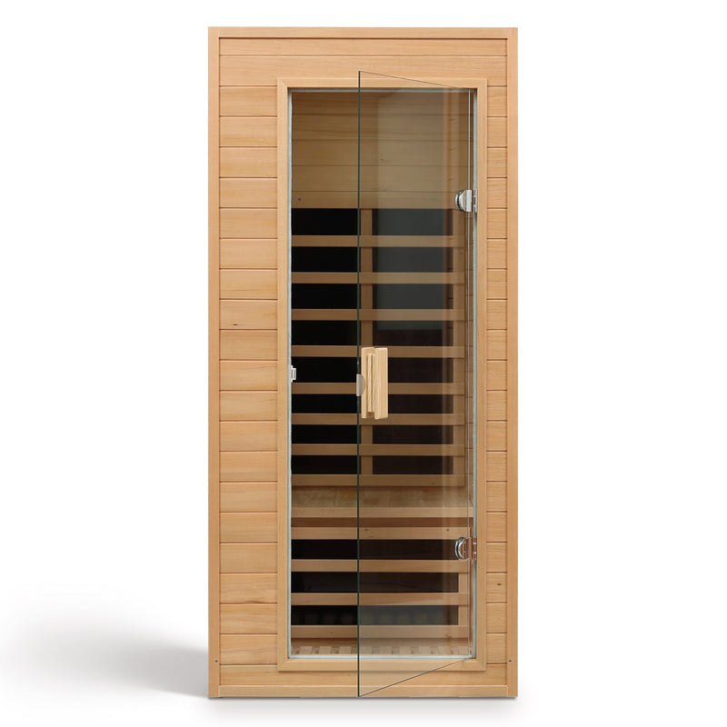 Hemlock Infrared Sauna with Bluetooth & LED Lighting - Natural Wood, photo 3 of 9