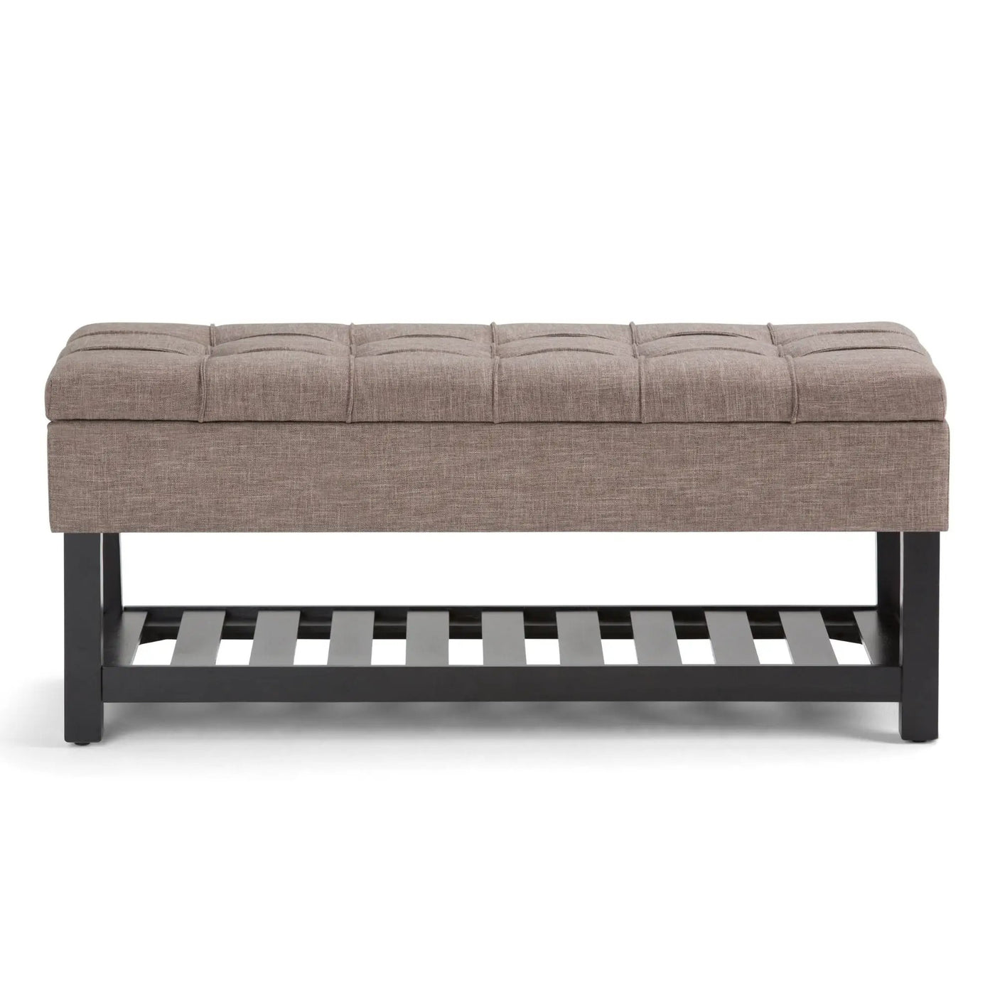Saxon - Upholstered Transitional Storage Ottoman Bench by Unique Piece Furniture