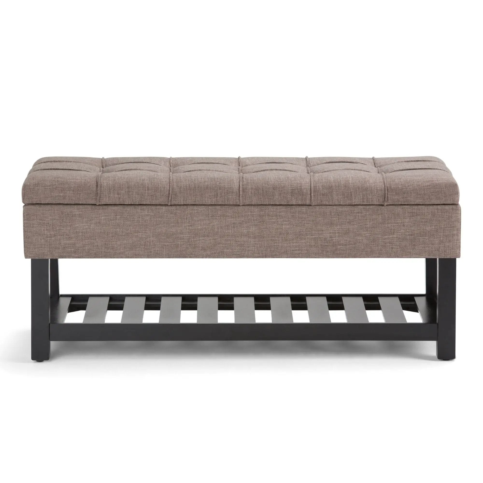 Saxon - Upholstered Transitional Storage Ottoman Bench by Unique Piece Furniture