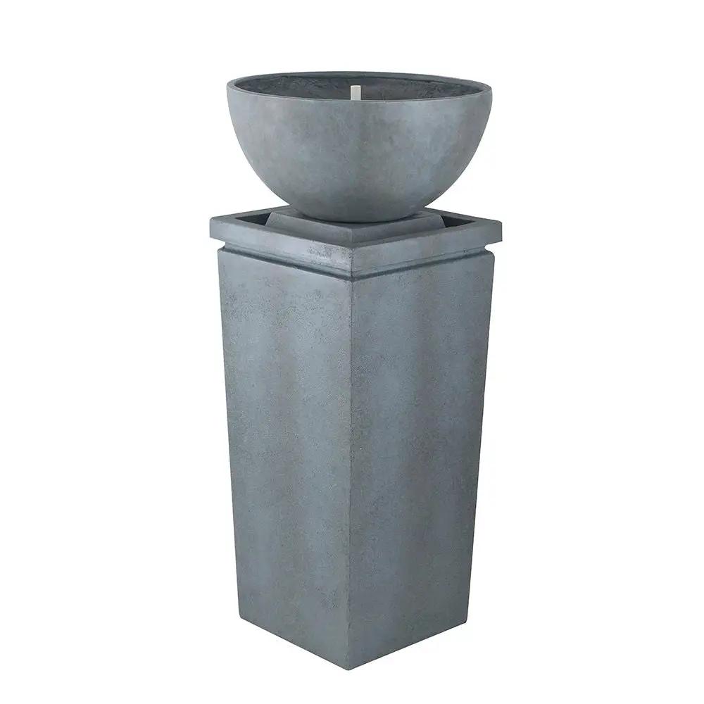 Zen Bowl Water Fountain, Outdoor Bird Feeder / Bath Fountains, Relaxing Water Feature For Garden by HouseOfZazla
