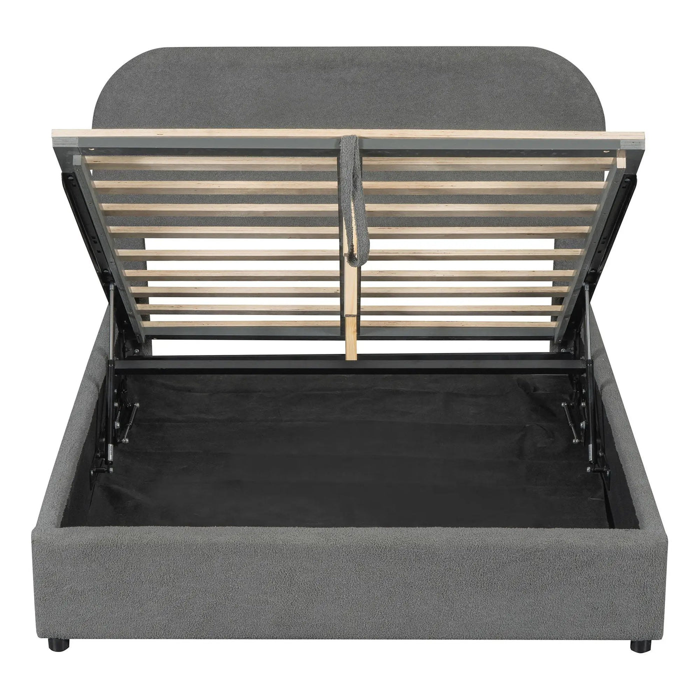 Upholstered Platform Bed With Hydraulic Storage System by HouseOfZazla