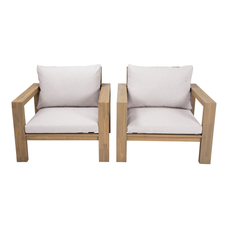 Stylish Outdoor Chair Set With Cushions For Garden (Set of 2) by HouseOfZazla