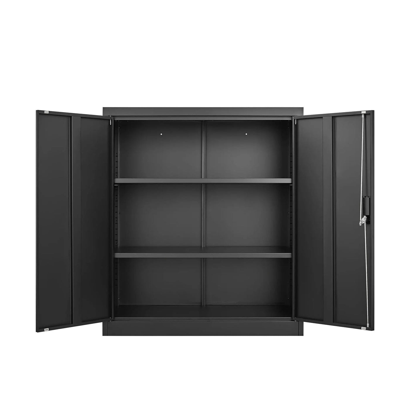 Metal Storage Cabinet With Locking Doors And Adjustable Shelf, Folding Filing Storage Cabinet, Folding Storage Locker Cabinet For Home Office, School, Garage by HouseOfZazla
