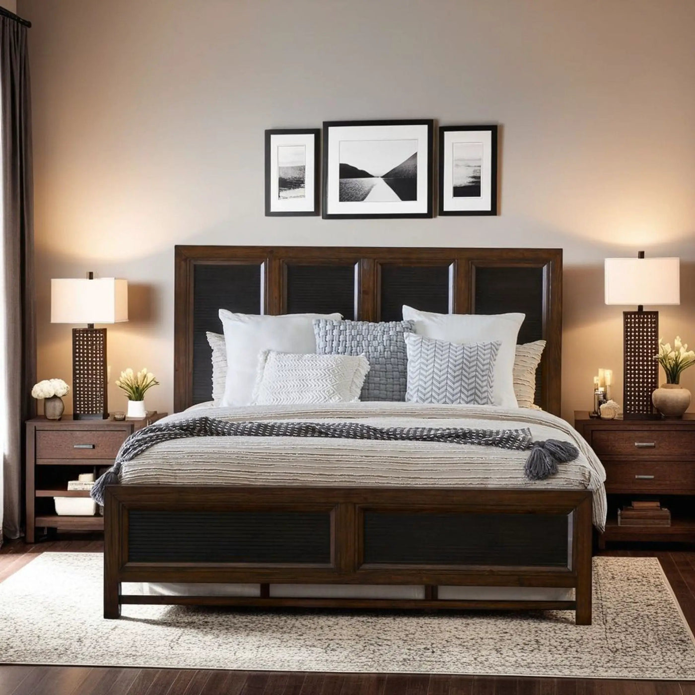 Beautiful Panel Bed by Unique Piece Furniture