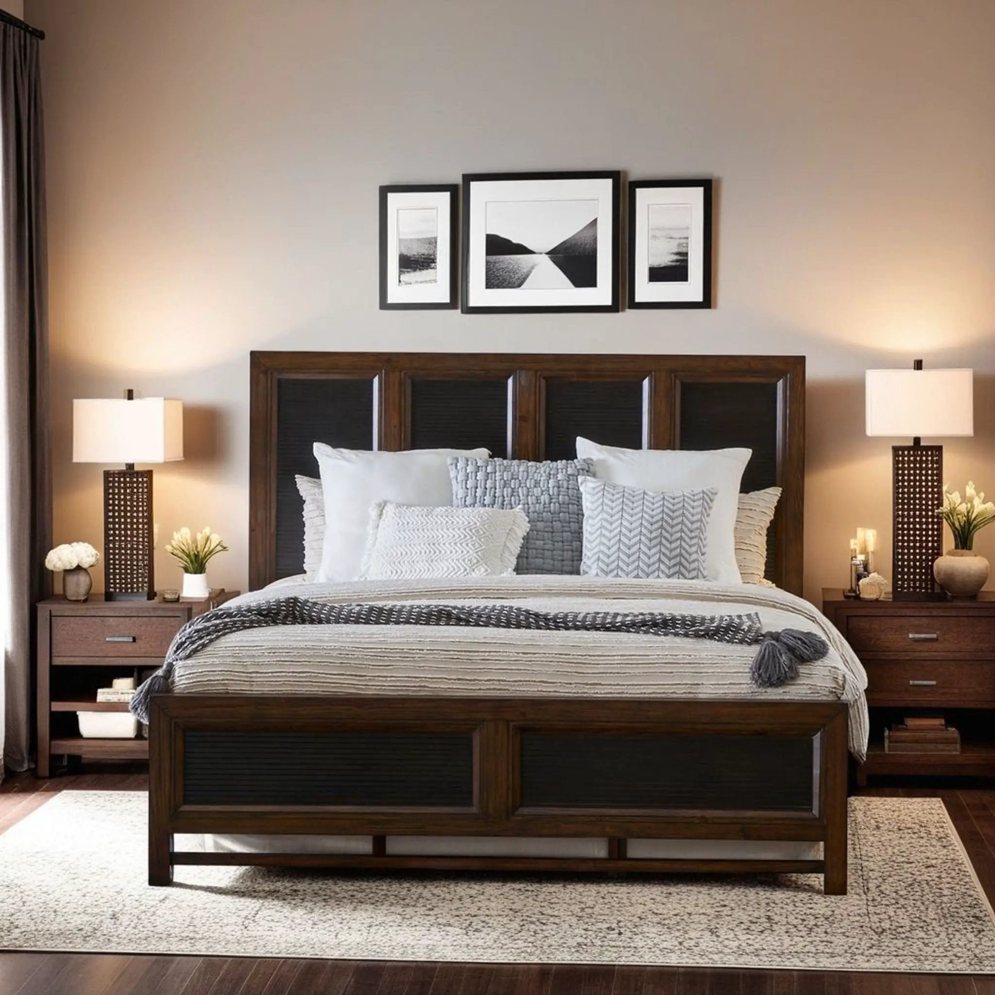 Beautiful Panel Bed by HouseOfZazla