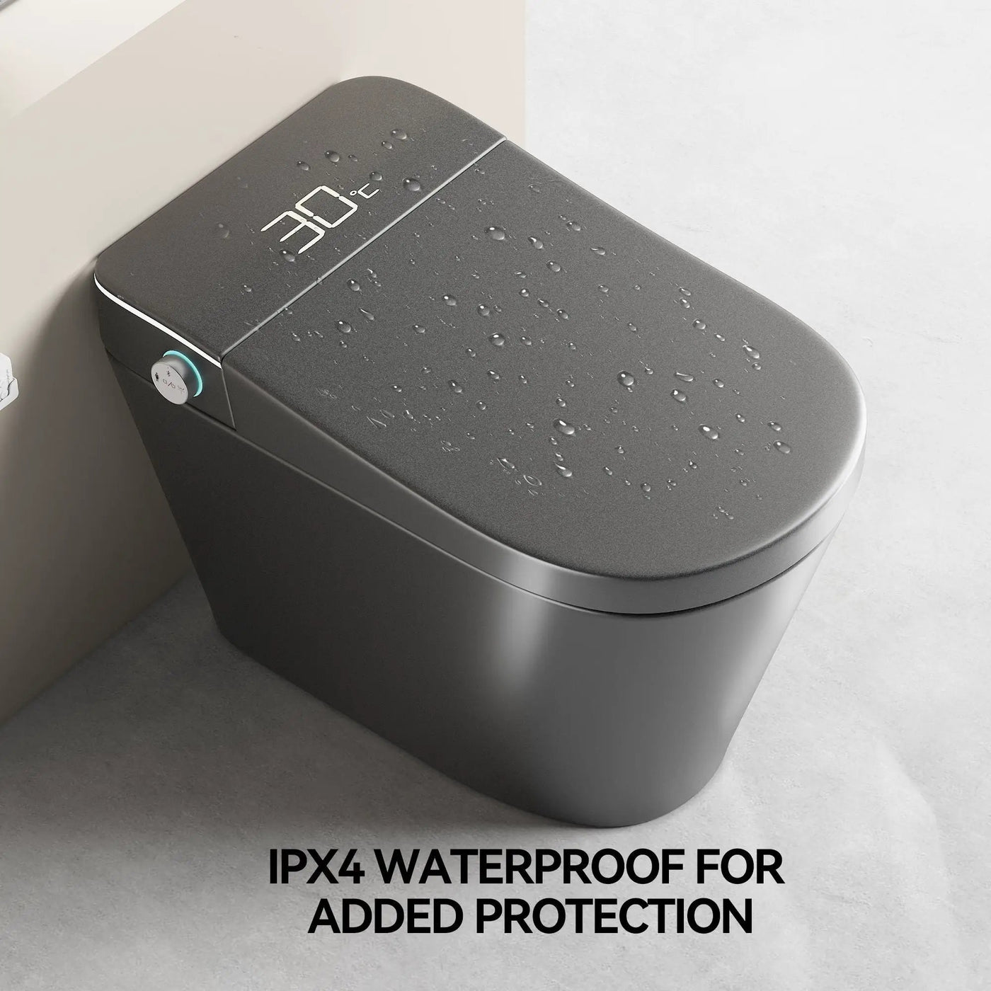 Smart Bidet Toilet With Auto Open / Close Seat, Warm Water Wash, Heated Seat, And Wireless Remote Control by HouseOfZazla