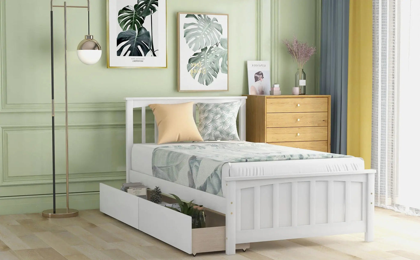 Platform Bed With Two Drawers by HouseOfZazla