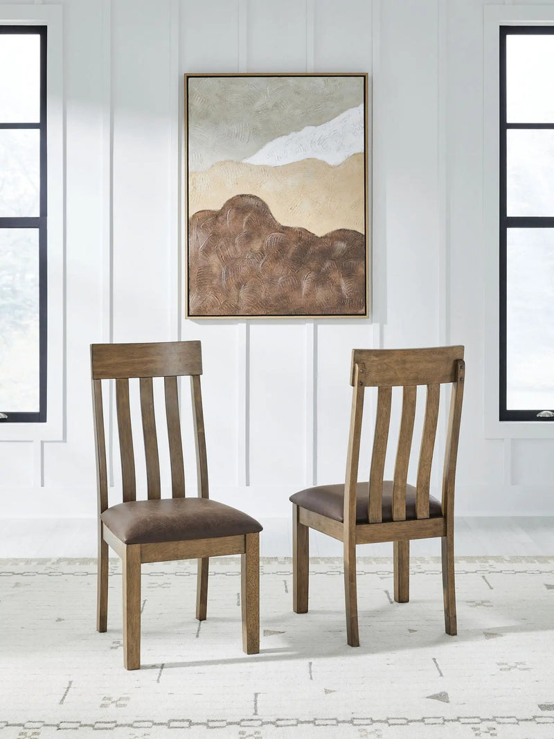 Urbinforte - Dining Upholstered Side Chair (Set of 2) - Light Brown by Unique Piece Furniture