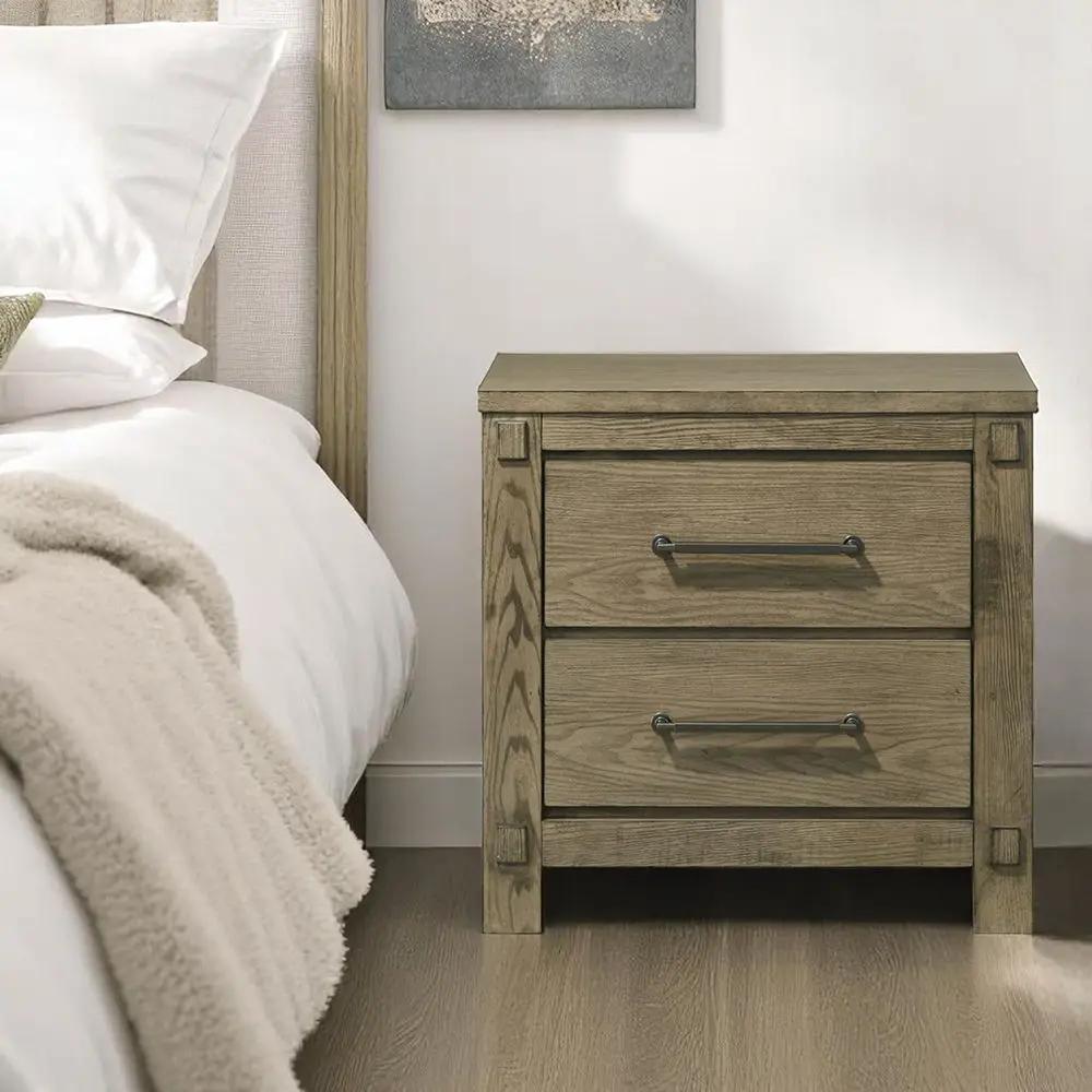 Colton - Nightstand - Antique White Oak by Unique Piece Furniture