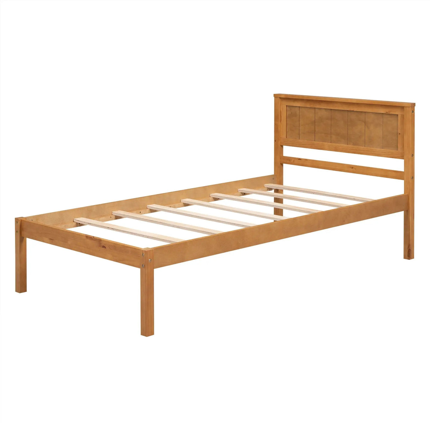 Platform Bed Frame With Headboard by HouseOfZazla