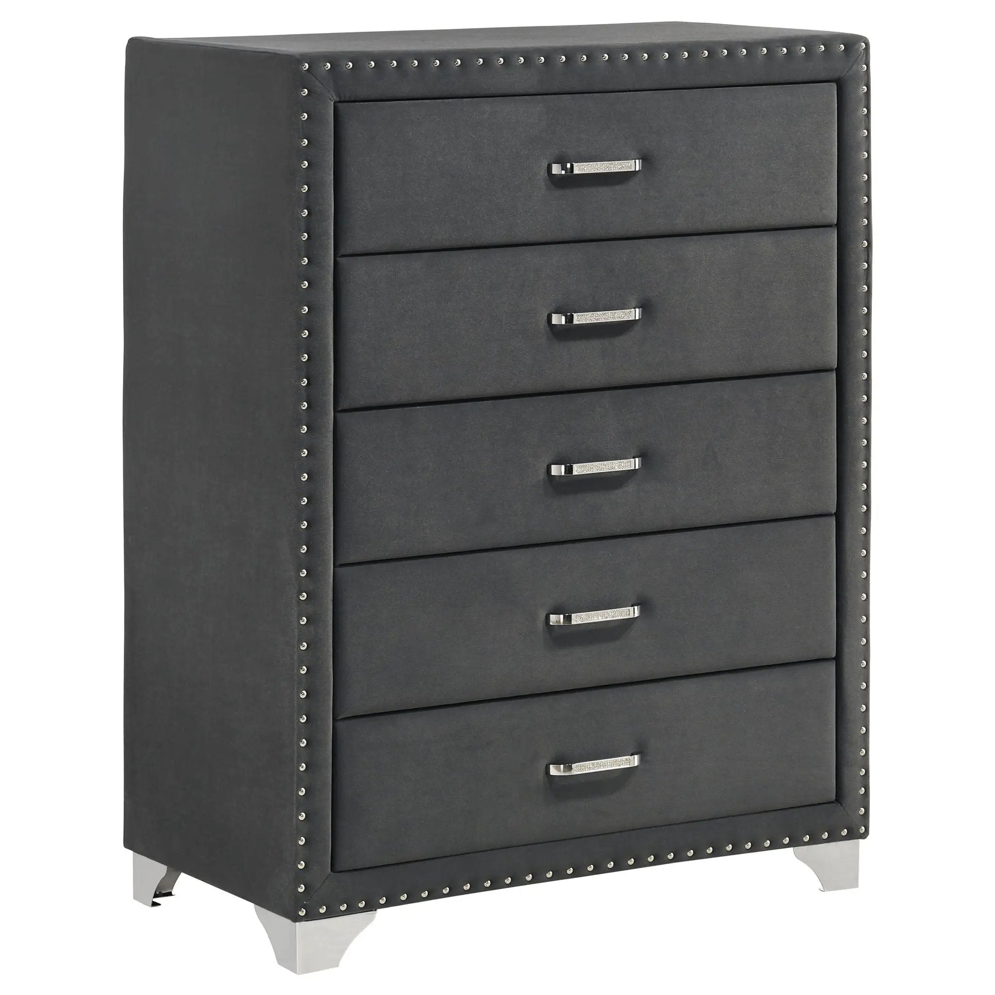 Melody 5-drawer Bedroom Chest Grey by Unique Piece Furniture