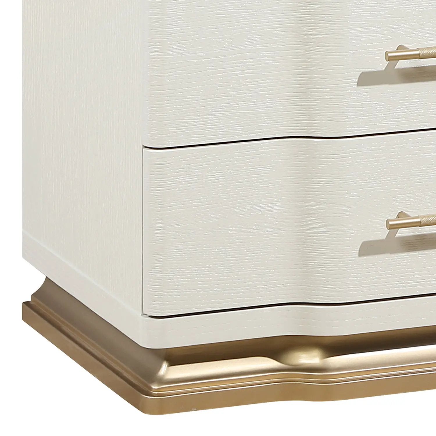 Lexington - 3 Drawer Nightstand - Beige by HouseOfZazla