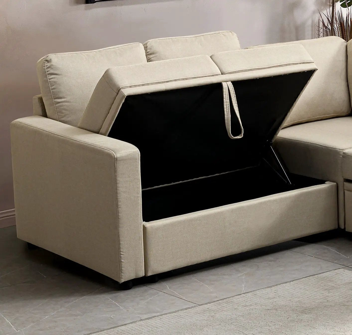 Comfort Design Sectional Sofa Bed by Unique Piece Furniture