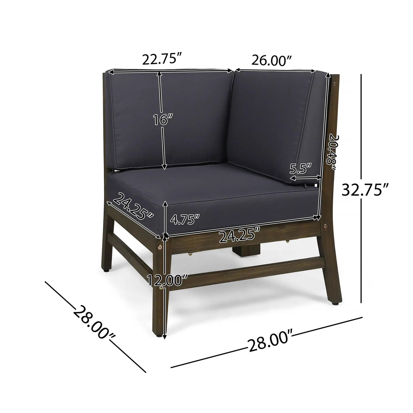 Perla Corner Chair by HouseOfZazla