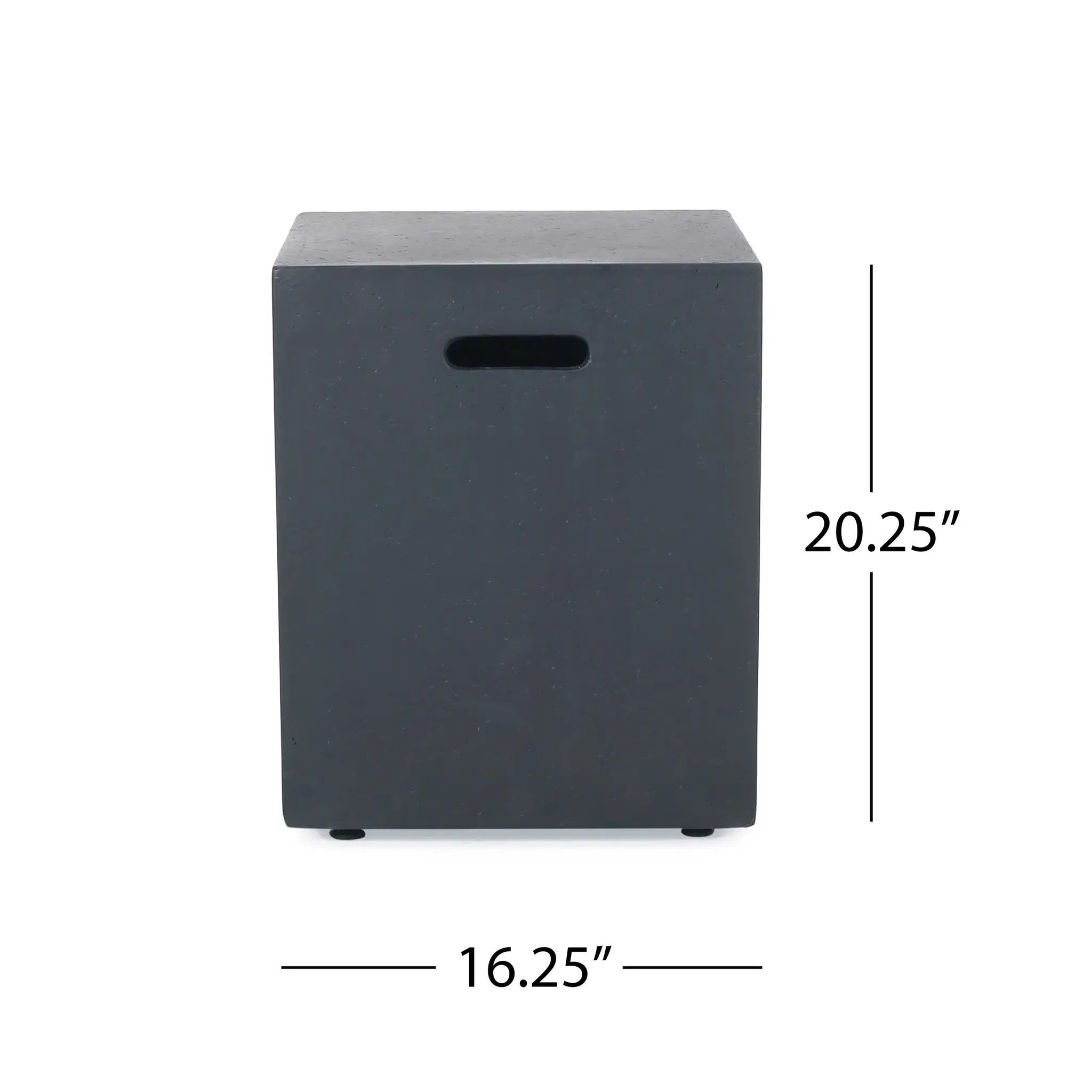 Outdoor 50000 BTU Propane Fire Pit, Dark Grey, with Tank Holder by HouseOfZazla