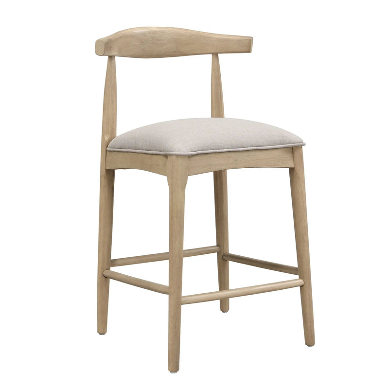 Counter Stool in Pebble Fabric (Set of 2) by HouseOfZazla