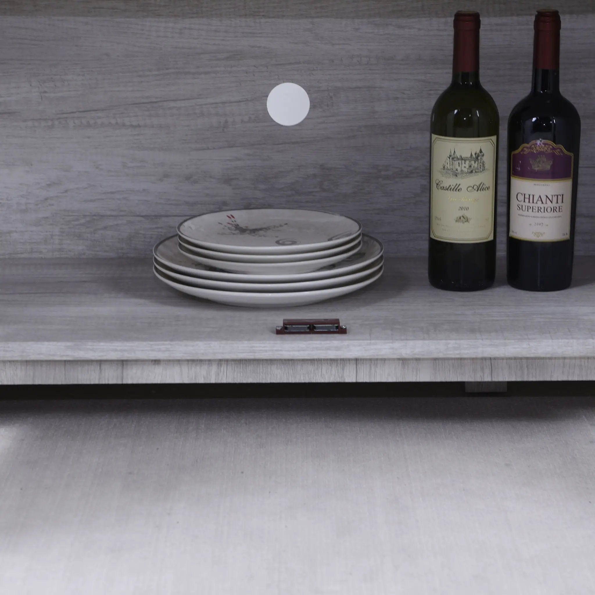 3 Door Mirrored Sideboard Cabinet With Adjustable Shelves