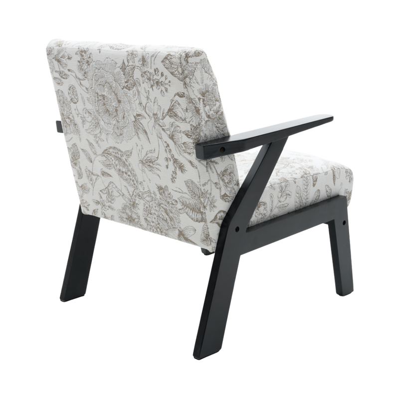 Mid-Century Modern Lounge Armchair - Seat Cushion (Beige + Grey) by HouseOfZazla