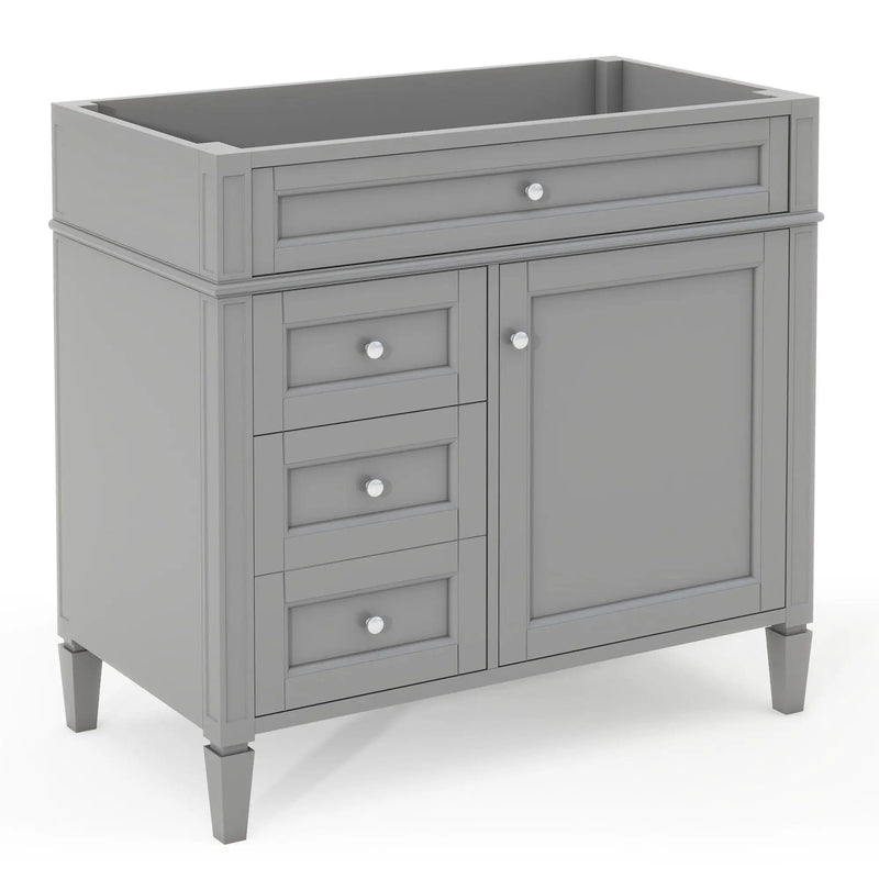 Bathroom Vanity With 2 Drawers And Tip-Out Drawer, Storage Cabinet