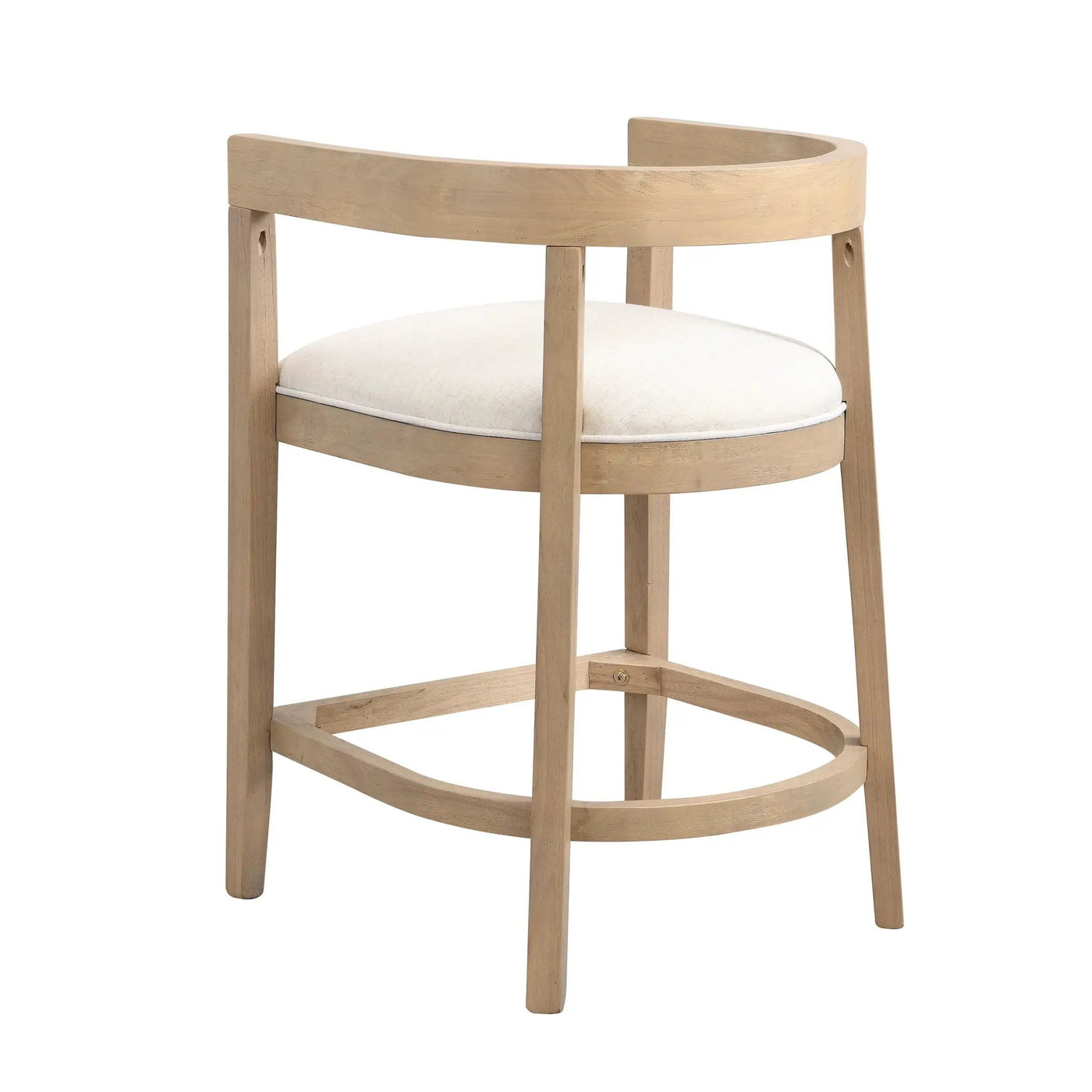 Modern Rubberwood Counter Stool Set With Upholstered Seats by HouseOfZazla
