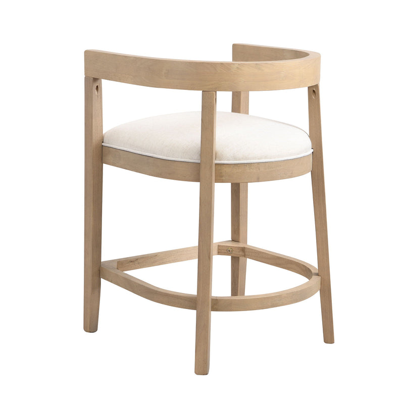 Modern Rubberwood Counter Stool Set With Upholstered Seats by HouseOfZazla