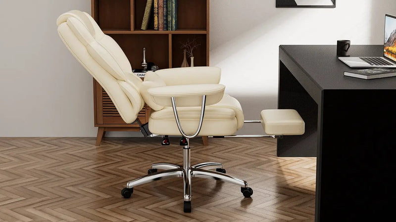 Big and Tall Executive Office Chair with Footrest by HouseOfZazla