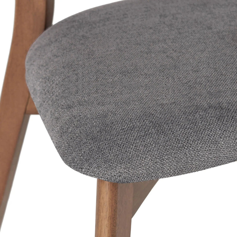 Mid Century Upholstered Dining Chairs (Set of 2)