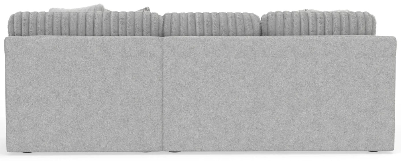 Logan - Upholstered Sectional With Comfort Coil Seating - 46" Cocktail Ottoman And Accent Pillows Included by Unique Piece Furniture
