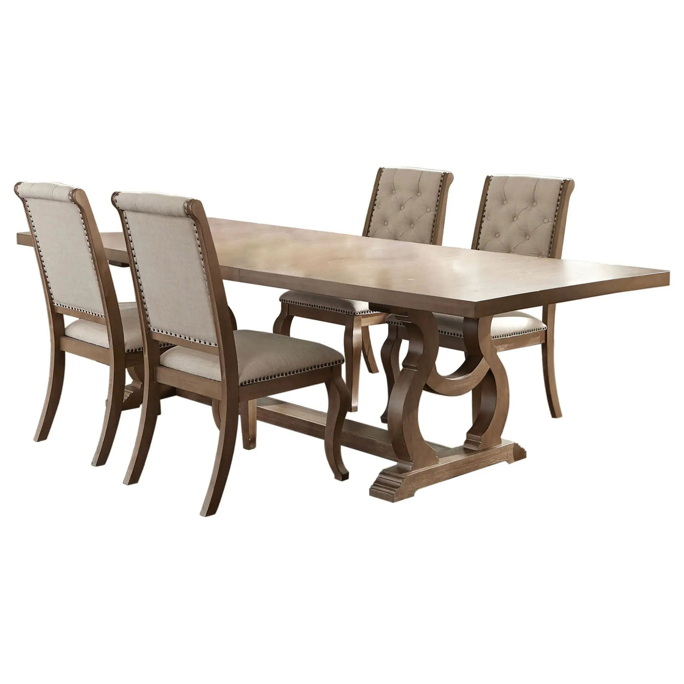 Fremont - Dining Set With Tufted Chairs by HouseOfZazla