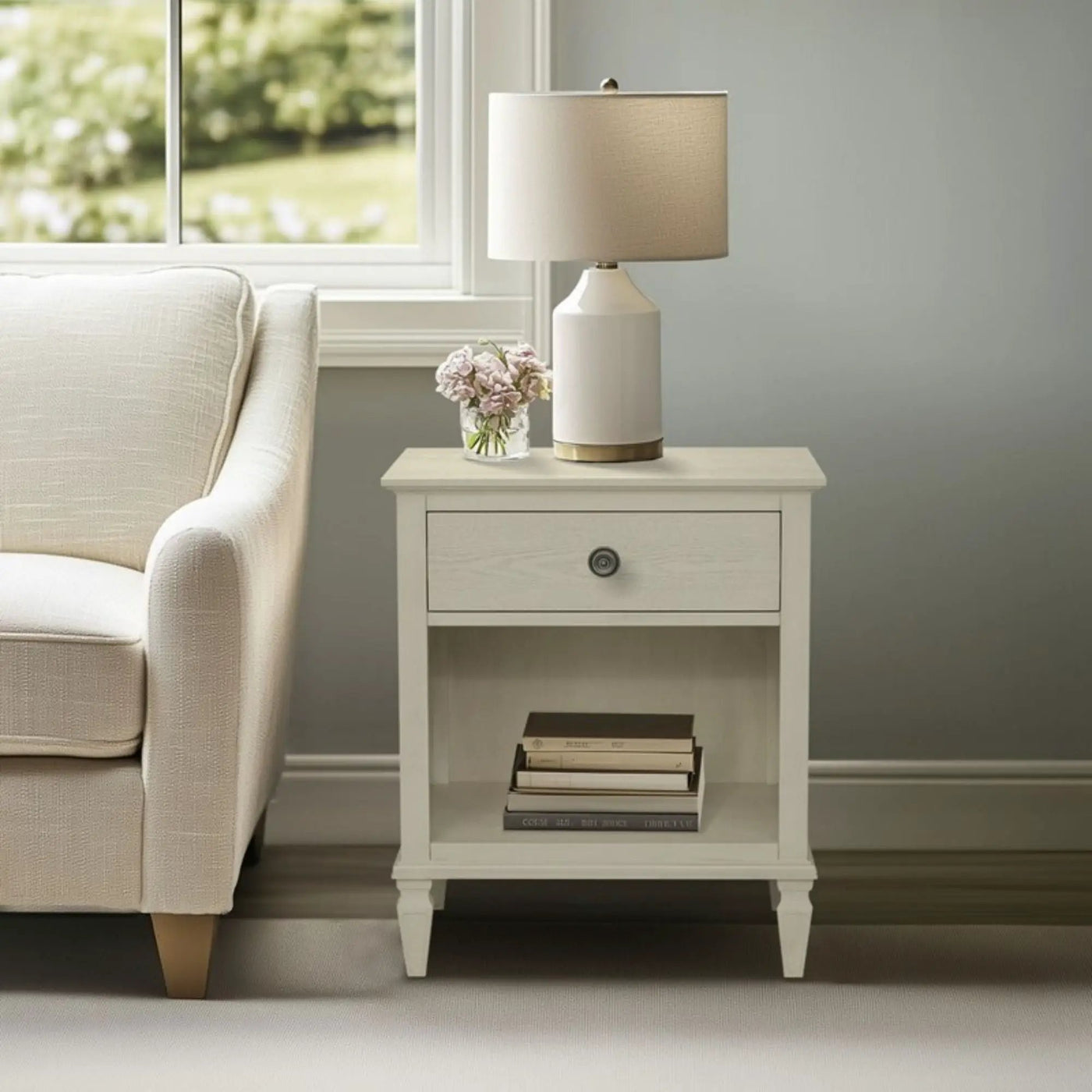 Victoria - Nightstand With Open Storage by Unique Piece Furniture