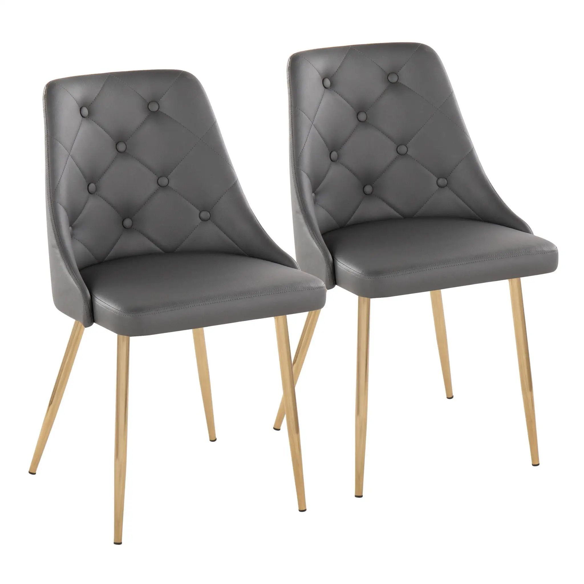 Marche - Contemporary Dining Chair With Metal Legs (Set of 2) by Unique Piece Furniture