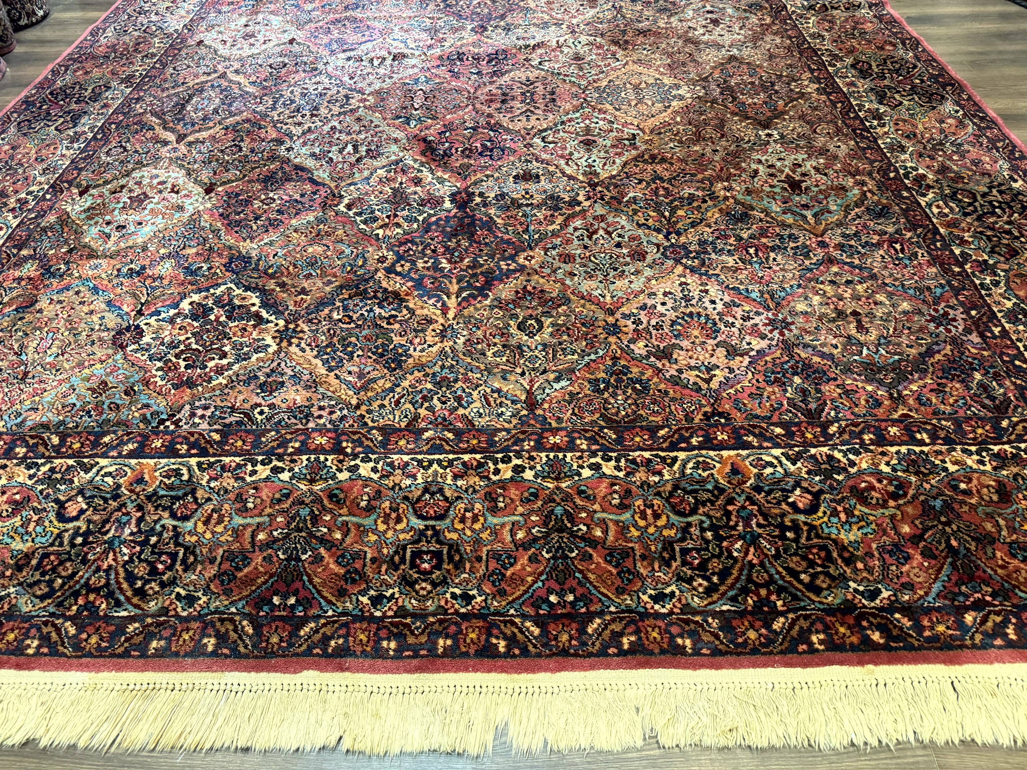 10x18 Karastan Multicolor Panel Kirman Rug #717, Palace Size Wool Discontinued Original 700 Series by Jewel Rugs