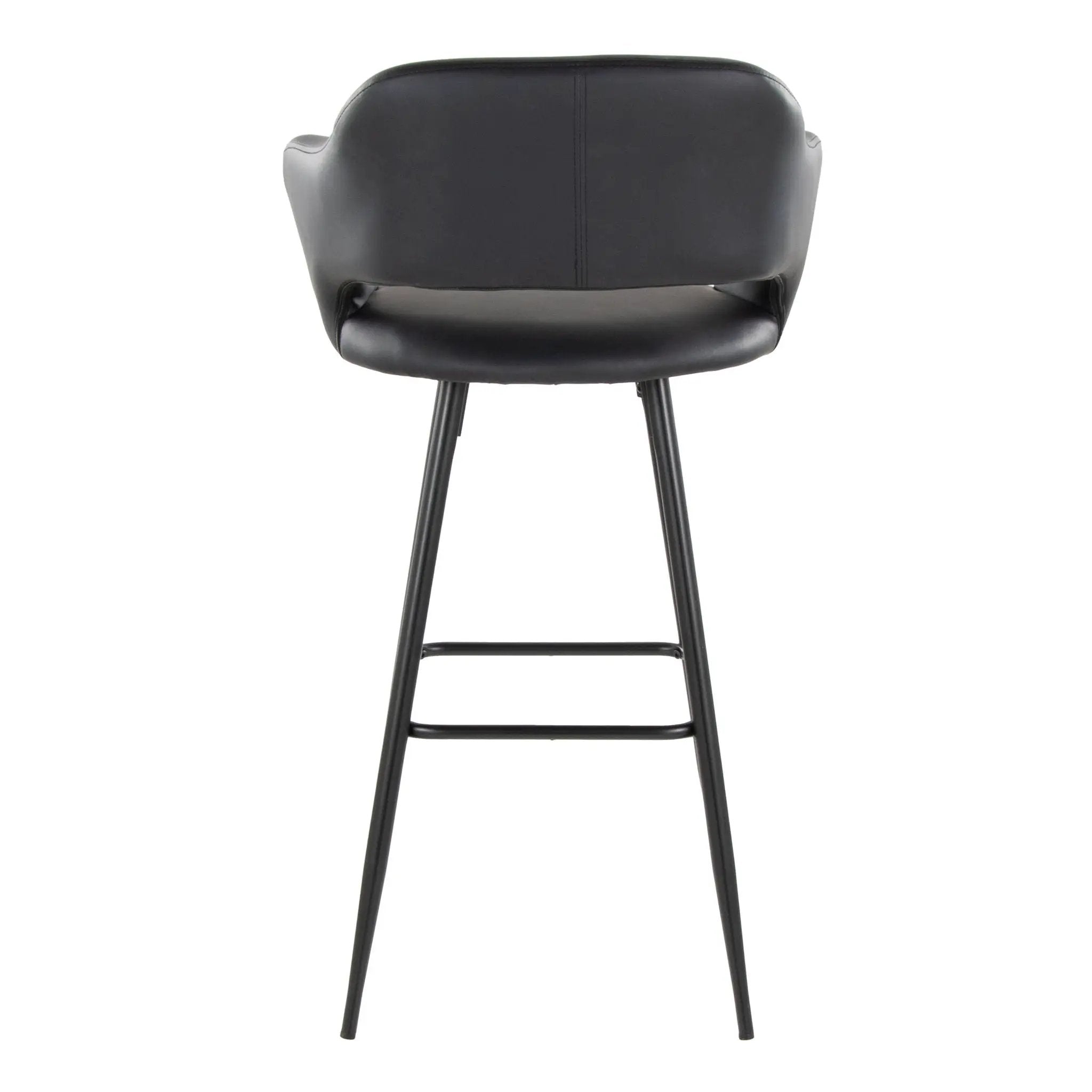 Margarite - Contemporary Fixed Height BarStool With Square Footrest (Set of 2) by Unique Piece Furniture