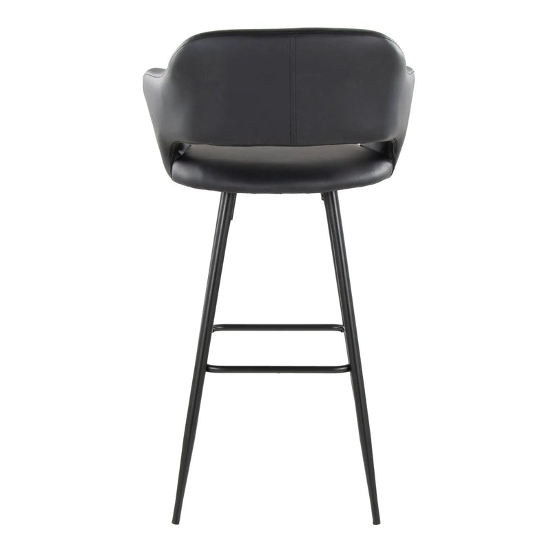 Margarite - Contemporary Fixed Height BarStool With Square Footrest (Set of 2) by Unique Piece Furniture