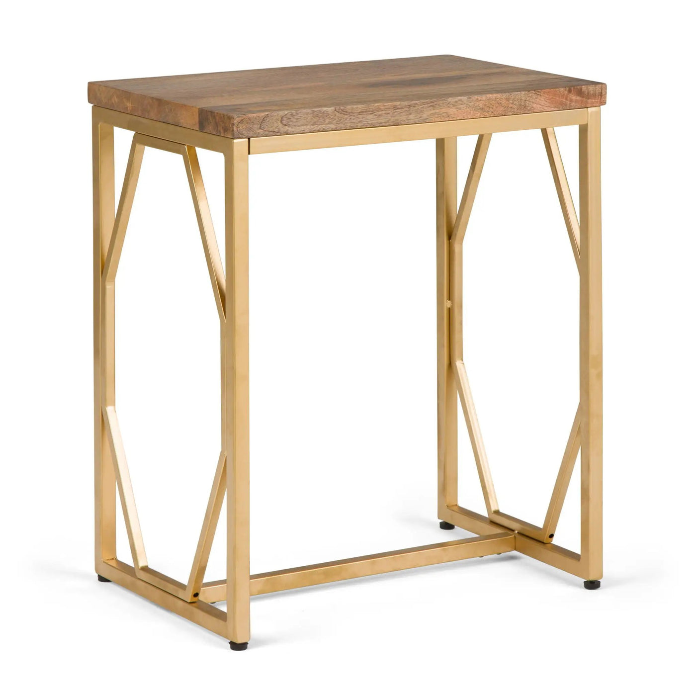 Selma - Handcrafted Metal And Wood Accent Table by HouseOfZazla