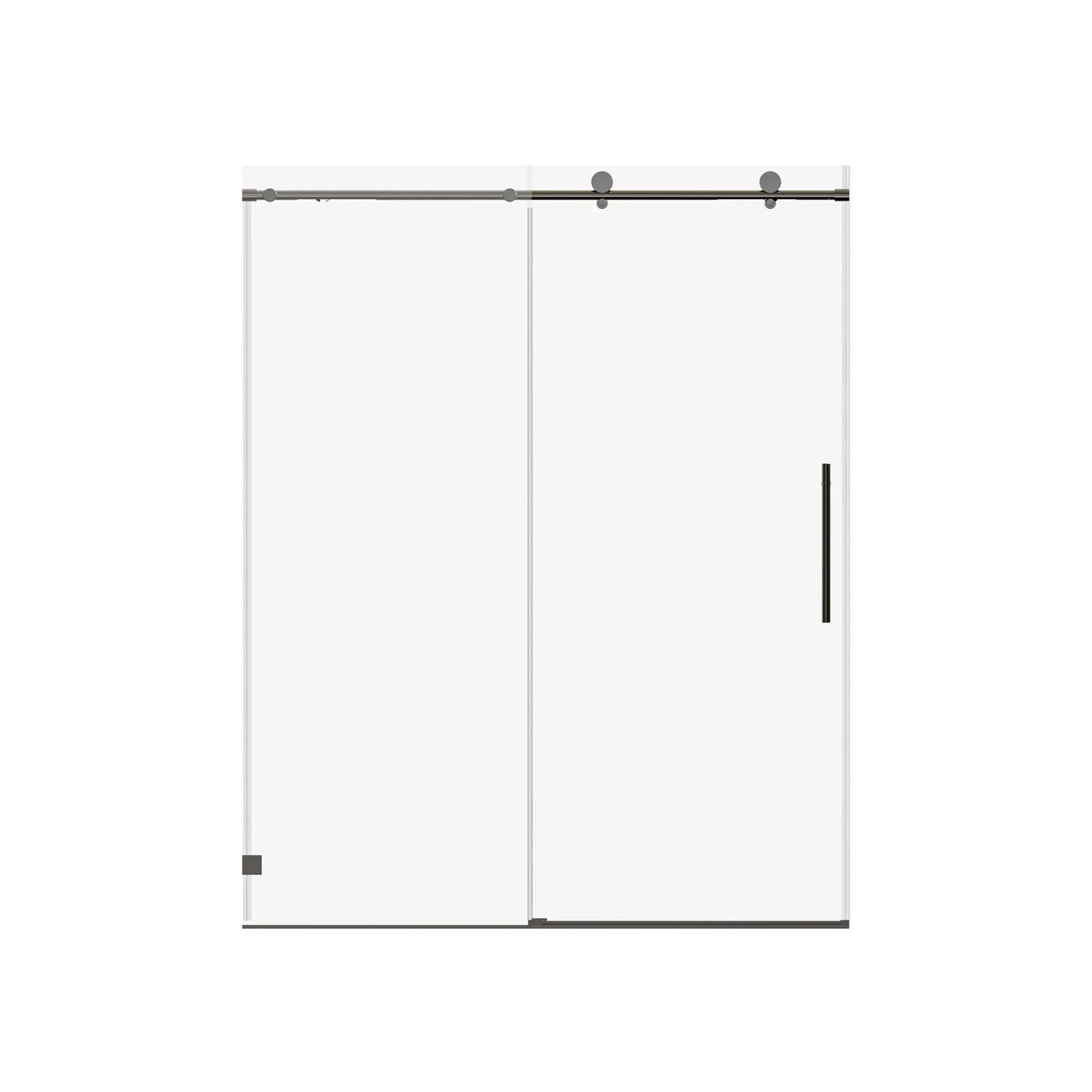 Frameless, Single Sliding Soft Close Shower Doors, 5/16" Sgcc Tempered Glass by HouseOfZazla