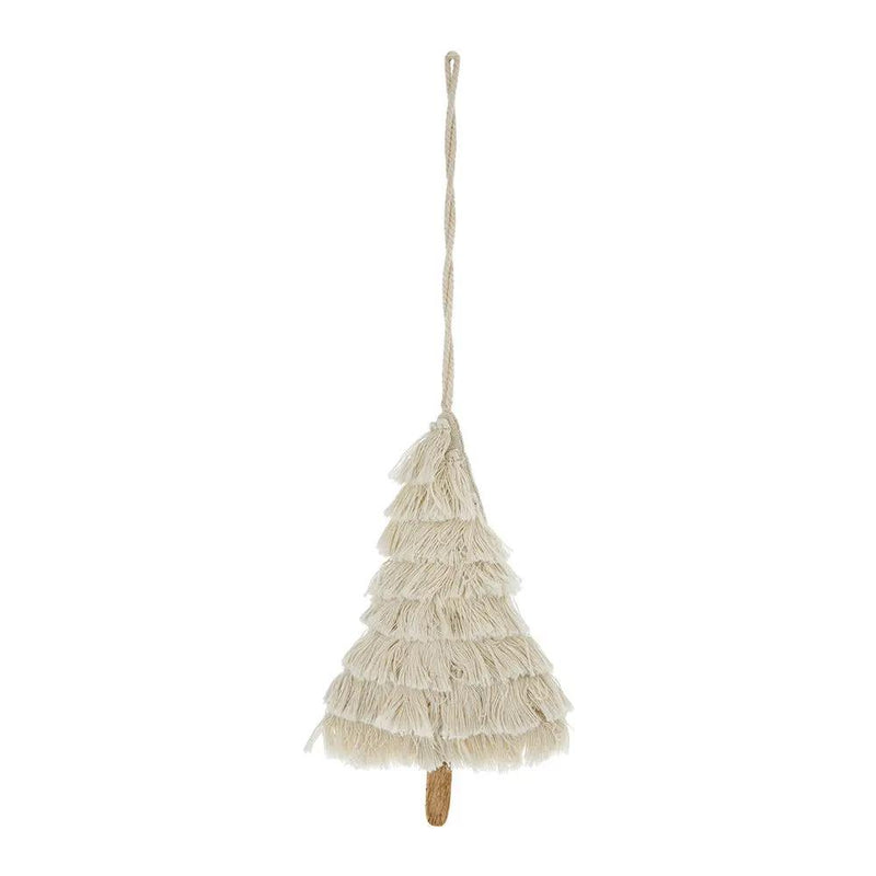 Fringes Embellished Tree Shape Ornament Set of 6 by HouseOfZazla