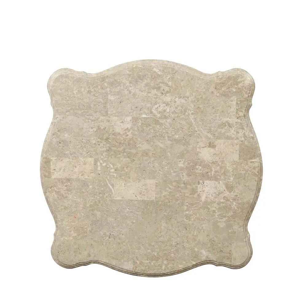 Ranita - End Table - Marble Top & Champagne by Unique Piece Furniture