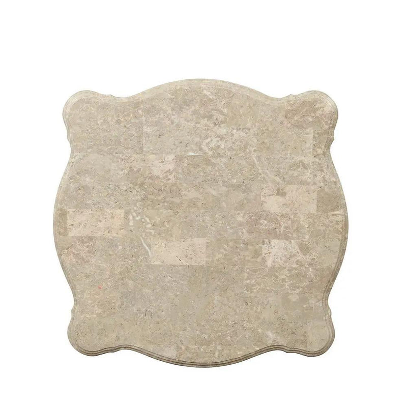 Ranita - End Table - Marble Top & Champagne by Unique Piece Furniture