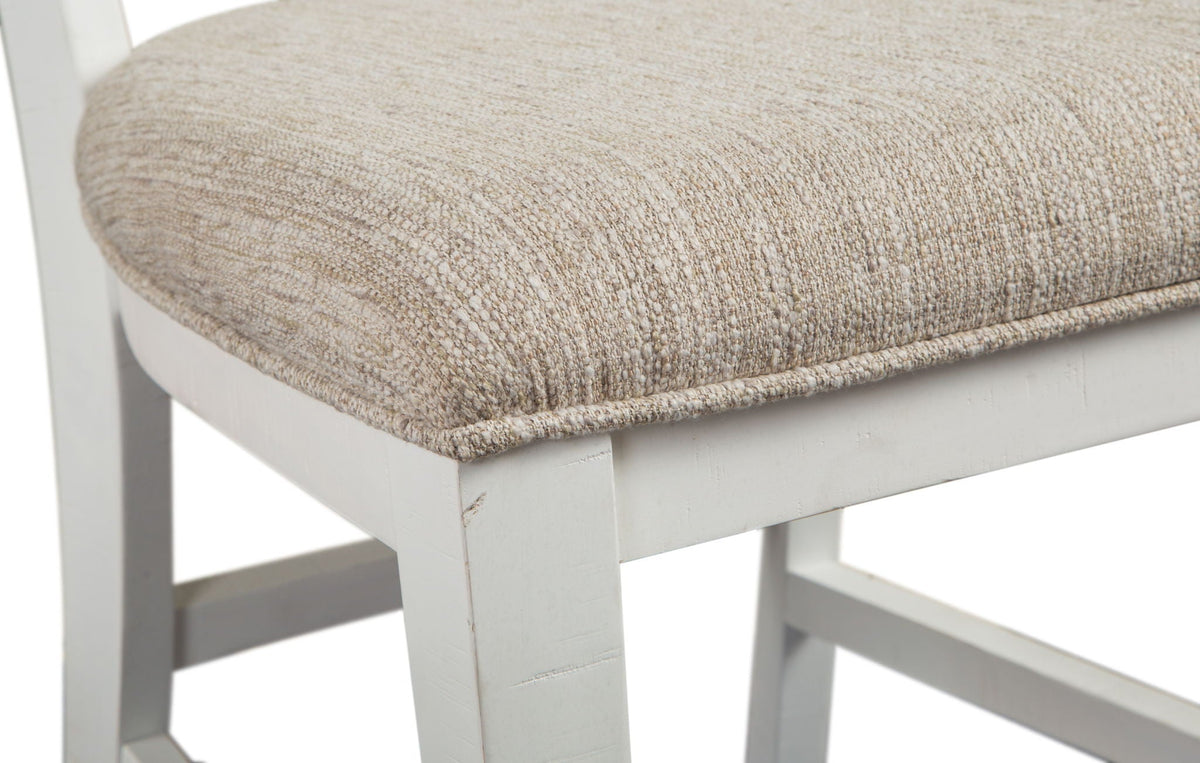 Heron Cove - Dining Side Chair With Upholstered Seat (Set of 2) - Chalk White, photo 4 of 7
